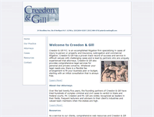 Tablet Screenshot of creedongill.com